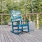 Flash Furniture Blue All-Weather Classic Outdoor Rocking Chair LE-HMP-2002-110-BL-GG - alternate 1